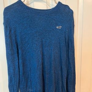 Hollister Dark Blue Long-Sleeve Knit Top (Super Soft-Unisex)